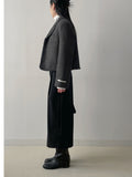 Fringe 3 Button Overfit Crop Jacket