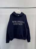 Wikipedia Embroidered Hoodie