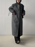 [unisex] Ribbon Two-Way Overfit Long Coat