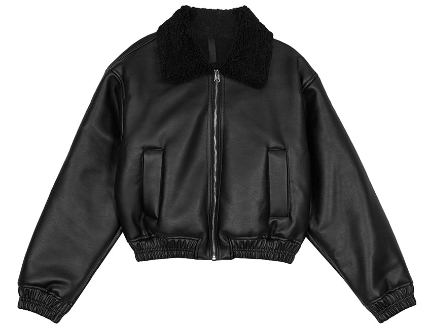 【PORTERNA】Jenny shearling leather jacket PORTERNA(ポルテナ) - ジェニーシアリングレザージャケット