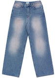 Finkle washed wide jeans