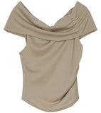 Dre shirring off shoulder