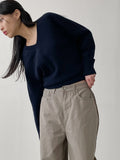 Demure V-neck Raglan Knit