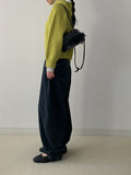 344 Vintage Brushed Balloon Wide Denim Pants