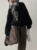 Check Fringe Long Muffler
