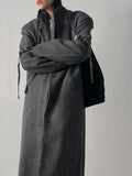 [unisex] Ribbon Two-Way Overfit Long Coat