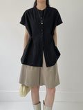 Lace Pintuck Half Blouse