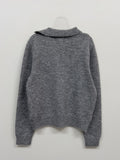 Unbalanced Collar Loose Fit Knit