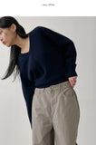 Demure V-neck Raglan Knit