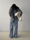 Angora Cable Overfit Long Knit