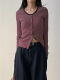 Wave Stripe Cardigan T-Shirt