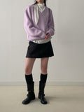 Sharp Hairy Mini Skirt