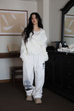 Loose fit wrap sweater