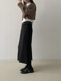 Suede pin tuck crop shirt