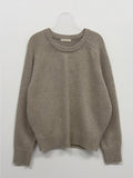 [Basic/wool 70%] Demure Roundneck Raglan Knit
