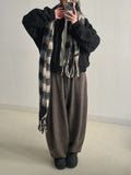 Check Fringe Long Muffler