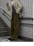 [wool50%] Cornet Alpaca Boucle Overfit Cardigan