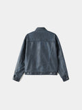 PL Washing Trucker Leather Jacket