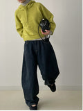 344 Vintage Brushed Balloon Wide Denim Pants