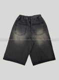 Sand Washing Damage Bermuda Denim