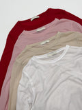 Lees Tencel See-through Layered T-Shirt