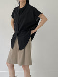 Lace Pintuck Half Blouse