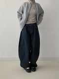 344 Vintage Brushed Balloon Wide Denim Pants