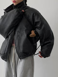 [Quilting/unisex] Deep Leather Overfit Blouson