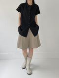 Lace Pintuck Half Blouse
