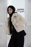 Twinkle fur muffler