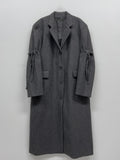 [unisex] Ribbon Two-Way Overfit Long Coat