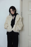 Twinkle fur muffler