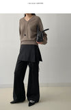 Demure V-neck Raglan Knit
