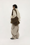 Normcore mix knit zip-up