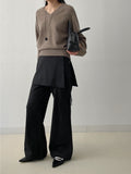 Demure V-neck Raglan Knit