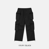 Multi-Pocket Zipper Nylon Pants