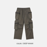 Multi-Pocket Zipper Nylon Pants