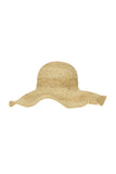 Nava wide raffia hat