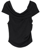 Dre shirring off shoulder