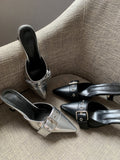 Windis Buckle stiletto mule