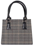 Ted check tote bag