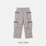 Multi-Pocket Zipper Nylon Pants