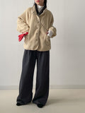 Uju High Neck Raglan Fleece Jacket