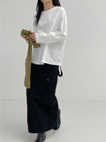 58 Strap Cargo Maxi Long Skirt