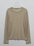 Lees Tencel See-through Layered T-Shirt