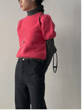 Hime Puff Crop Knit
