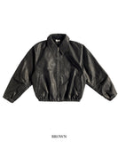 Berlin Crack Washing Leather Jacket