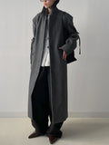 [unisex] Ribbon Two-Way Overfit Long Coat