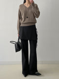 Demure V-neck Raglan Knit