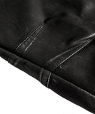 Berlin Crack Washing Leather Jacket